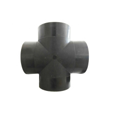 PE100 Raw Material Four Way Equal HDPE Cross Pipe Fitting